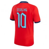 Fotbalové Dres Anglie Raheem Sterling #10 Venkovní MS 2022 Krátký Rukáv